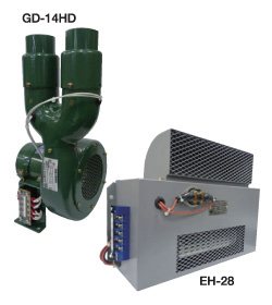 電気温風暖房器